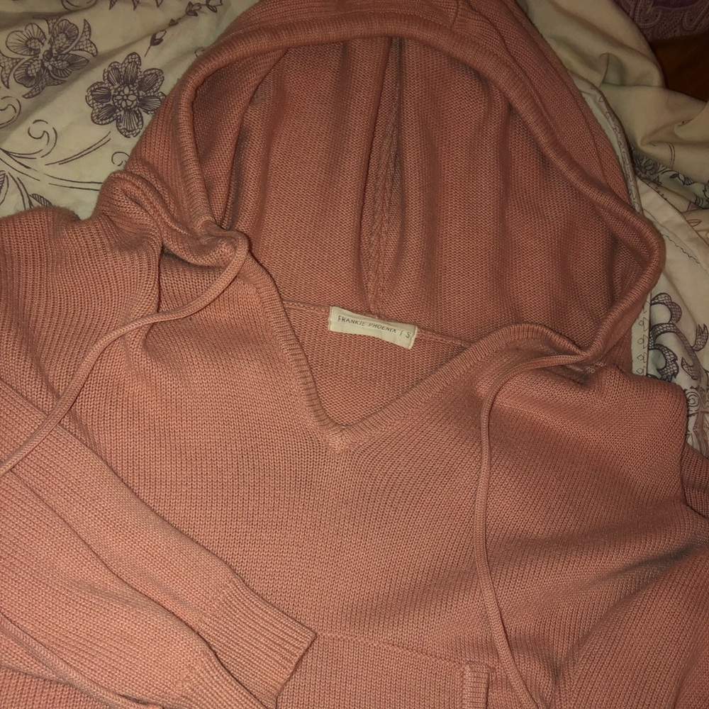 Frankie Phoenix cropped pink sweatshirt